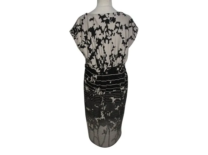 Tibi Vestido Negro Beige 