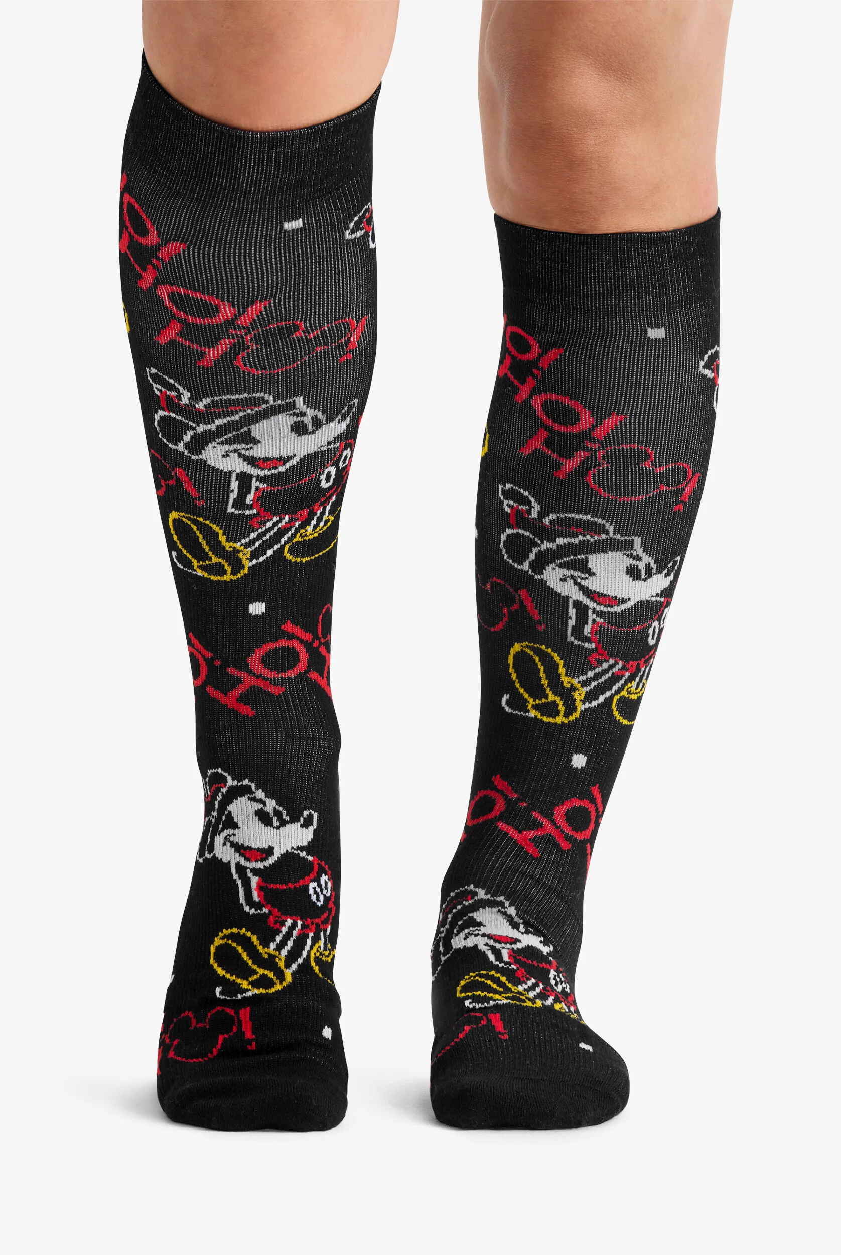 TOONIFORMS WOMEN'S COLORFUL CHRISTMAS 1015 MMHG LIGHT COMPRESSION SOCKS