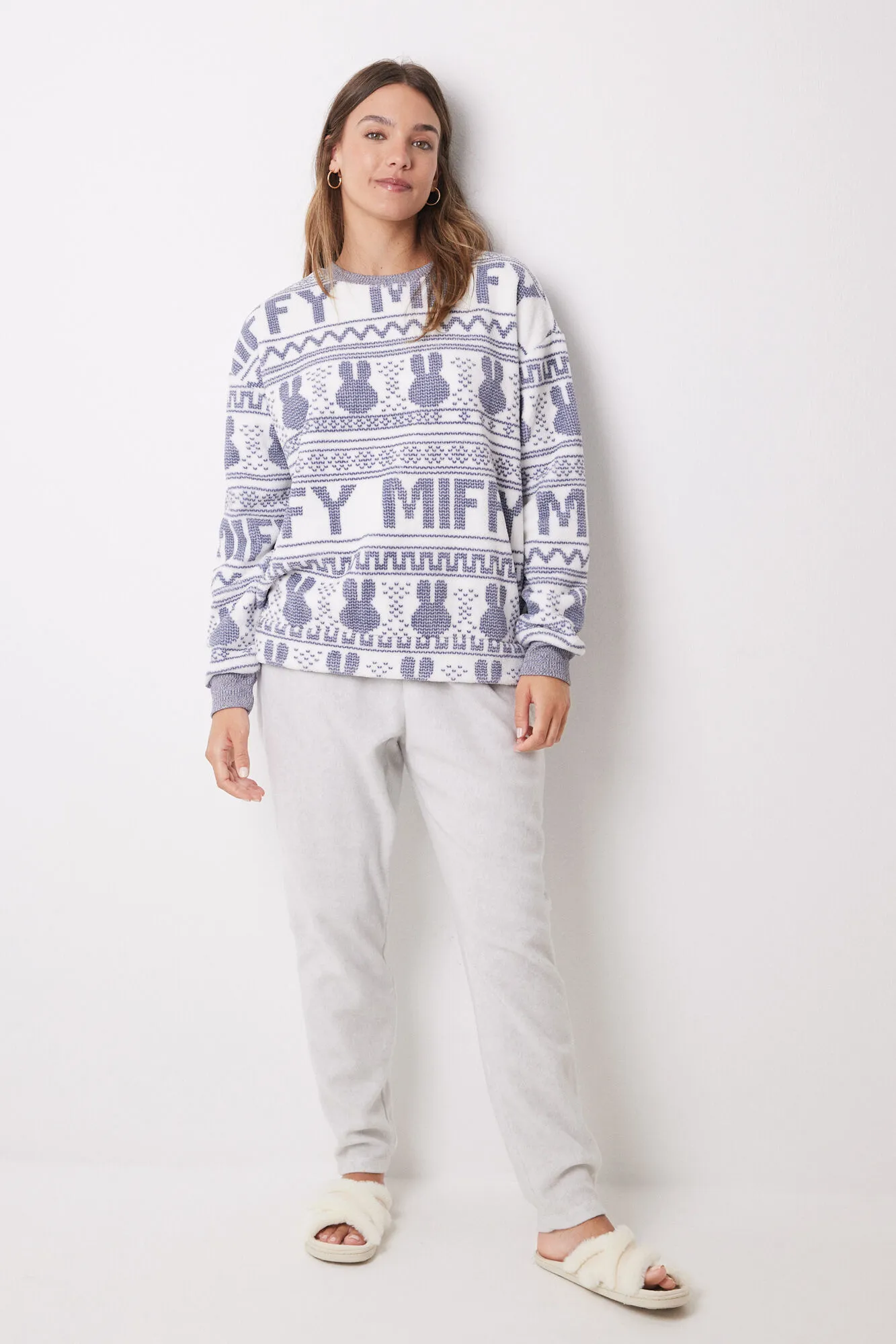 Women'secret Pijama largo polar Miffy