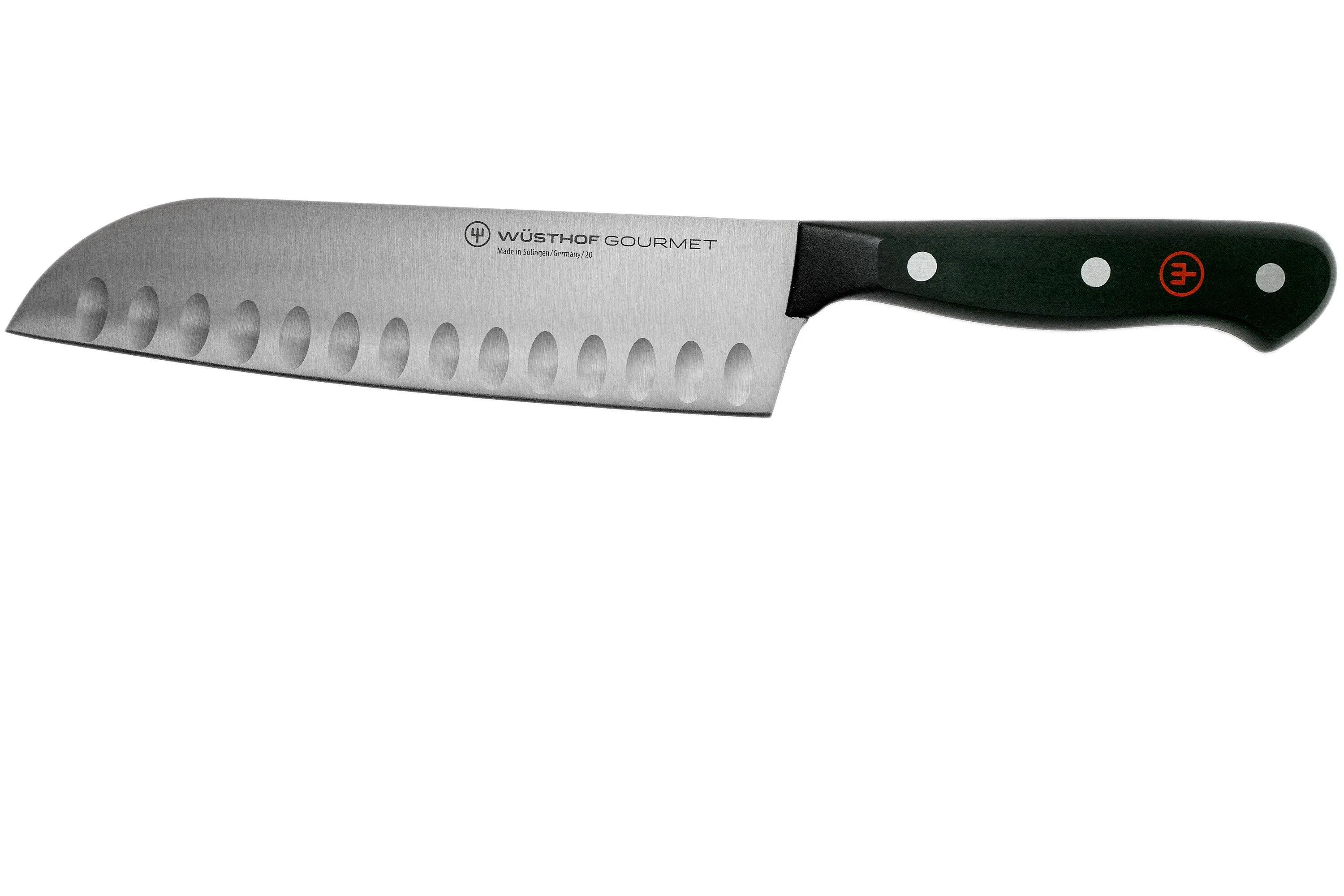Wüsthof Gourmet santoku con borde granton 1025046017