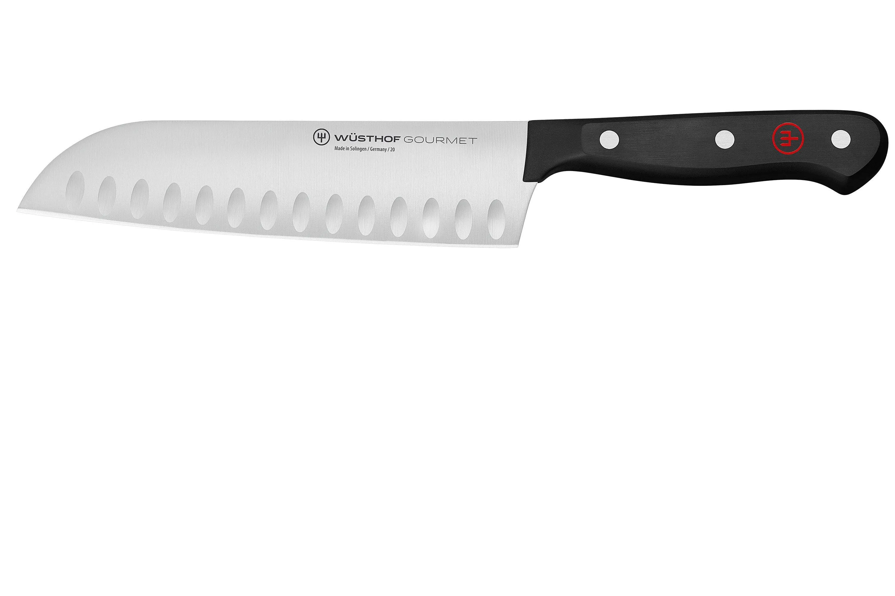 Wüsthof Gourmet santoku con borde granton 1025046017
