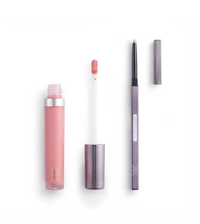 XX REVOLUTION  SET DE LABIOS XXUDE LIQUID LIP KIT  FLICKER