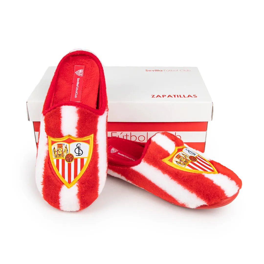 Zapatillas de casa del Sevilla FC Oficiales Licenciadas a Rayas