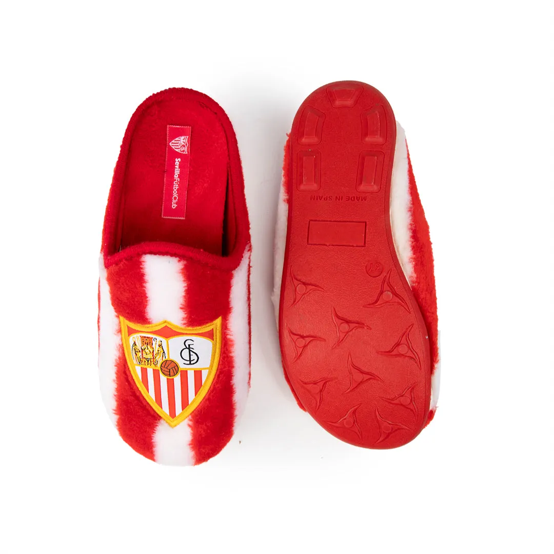 Zapatillas de casa del Sevilla FC Oficiales Licenciadas a Rayas