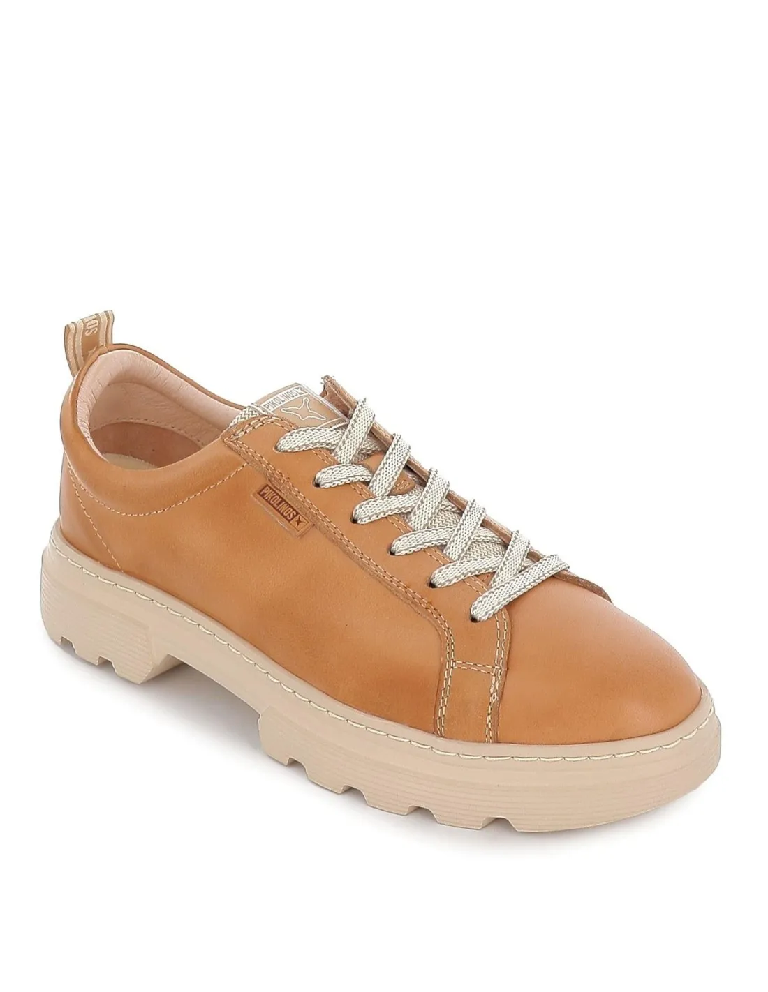 Zapato deportivo suela goma cuero Pikolinos